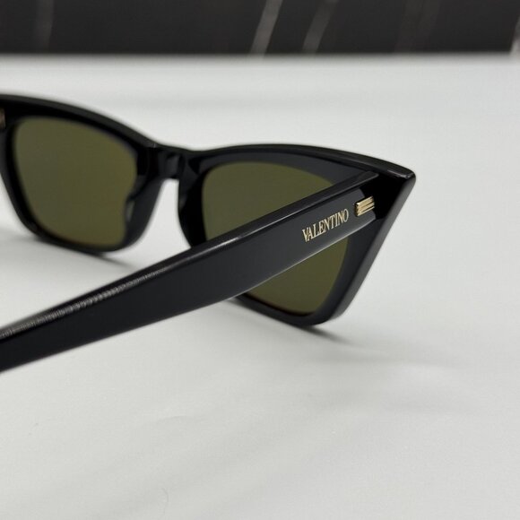 NEW VALENTINO VLS-175A BLACK GREEN CAT EYE SUNGLASSES VALENTINO main image 7